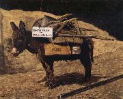 James Bonar Mine Mule oil painting on canvas